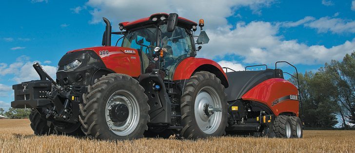 Case IH’s Optum tractor is aimed at the larger forage and livestock producer, with some cropping needs for smaller air seeders, planters and grain carts.  |   Case IH photo