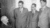 Saskatchewan Wheat Pool president J.H. Wesson, left, visited with M. Ikramullah, Abul Fazal and Mahmud Ahmad Nizami in this undated photo. It’s not known where Wesson’s visitors were from or why they were visiting him. | File photo