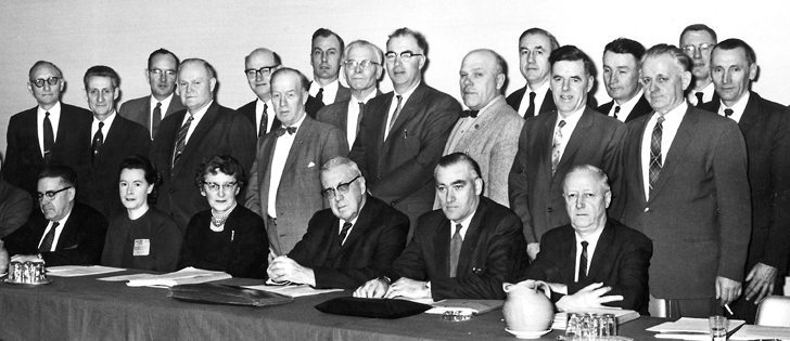 Canadian Federation of Agriculture board members pose for a photo in 1960.  |  File photo