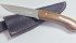 This hunting knife from Slice & Dice in Jasper, Alta., is made from stabilized wood, which prevents it from cracking when the temperature rises or falls. | Kim Quintin photo