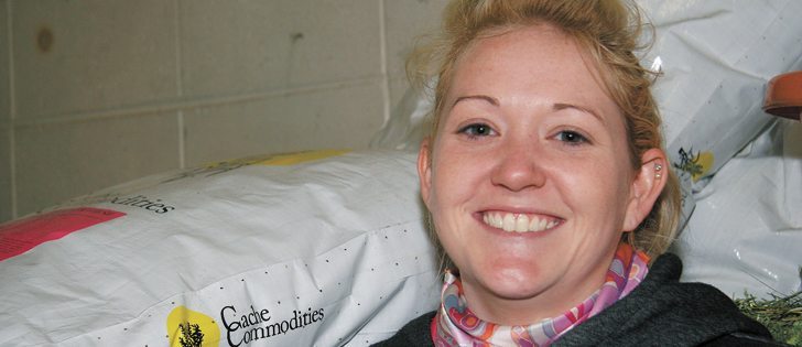 Lexie Girodat was all smiles at the prestigious cattle show in Denver.  |  Barbara Duckworth photo