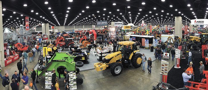 Visitors to this year’s American Society of Agricultural and Biological Engineers show learned that U.S. farm income was down 55 percent
in 2015 and equipment makers are preparing for a challenging 2016.  |  Michael Raine photo