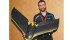 With camera and battery in place, the eBee weighs only 1.5 pounds, says Brent Chenier of Ag Business and Crop in Calgary, which is a dealer for the Swiss-built UAV. | Ron Lyseng photo