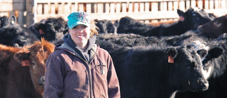 Meagan Schwenk-Gattey is in charge of the family’s cattle operation, looking after the feedlot and cattle breeding decisions. |  Mary MacArthur photo
