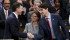 Canada's Prime Minister Justin Trudeau shakes hands with Finance Minister Bill Morneau after delivering the federal budget in the House of Commons on Parliament Hill in Ottawa. | REUTERS/Chris Wattie