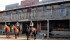 Marcel Gauthier, left, Arthur Denis and Keith Gerwing in front of Champetre County Wild West Resort’s saloon. | Arthur Denis family photo