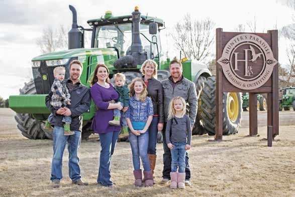 For the past 15 years, pulse crops have been an integral part of the Nagel farm. Mike and Natalie Nagel with their children, Jack and William (left) farm with Cherilyn and Dave Nagel and their two girls, Claire and Addison (right) near Mossbank, Sask. | silver blue photography photo