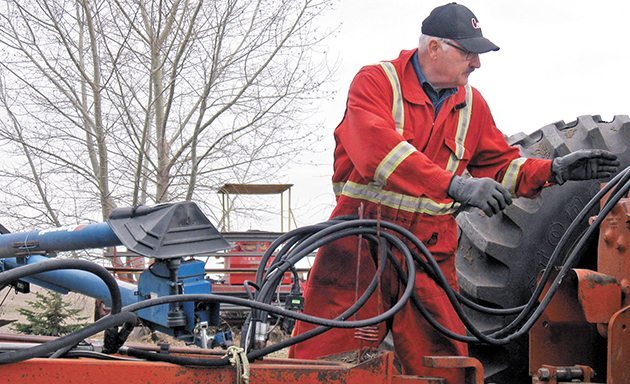 James Yakimchuk gets his seeder ready. | Tennessa wild photo