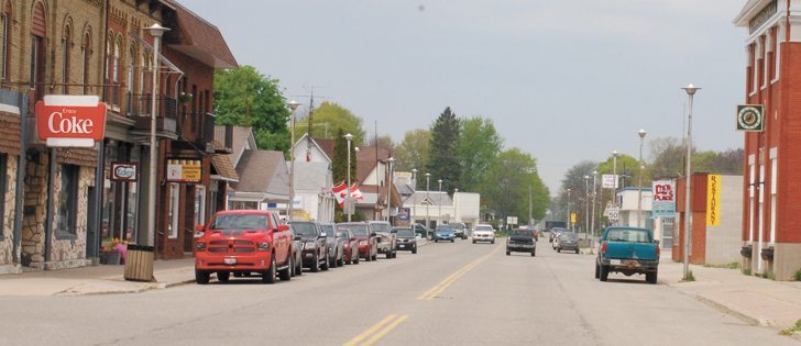 Many stores are empty on Rodney’s main street, and in the last six months the Ontario community lost its grocery store, gas station and family doctor.  |  Jeffrey Carter photo