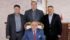 An alliance between the Arslan family of Turkey and Murad Al-Katib of Saskatchewan has resulted in the world’s largest lentil processing company. In the back row from left to right is Huseyin Arslan, Murad Al-Katib and Hasan Arslan and seated in the front row is Mahmut Arslan. | AGT photo