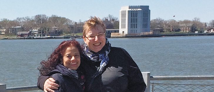 Nadira Sukul, left, and Lori McCrae finally met after being friends on paper since they were teenagers.  |  Submitted photo