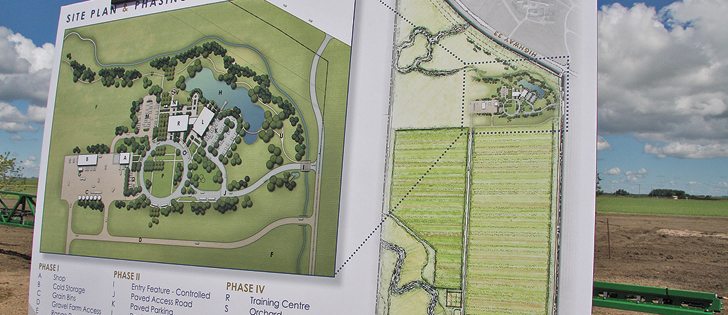 Richardson International unveiled its plan for a $15 million research and development facility near Richardson, Sask.  |  Karen Briere photo