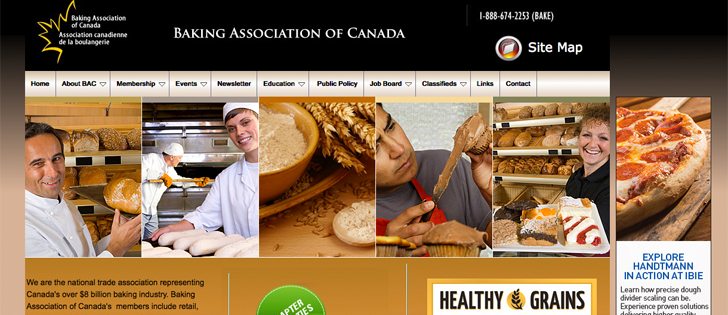 The Baking Association of Canada is keeping a close eye on glyphosate residue in bread and baked goods.  | Screencap via www.baking.ca
