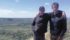 Grasslands director Scott Parter and NFB producer David Christensen en route during the Grasslands Project premiere near Eastend, Sask., in May 2016. | National Film Board photo