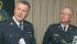 Supt. Kris Vibe, administration and personnel officer, and Supt. Mike Gibbs, commander of the central district respond to questions during a news conference at the Saskatoon District RCMP building. | William DeKay photo