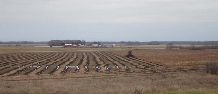 Desperate prairie farmers continued to chip away at unharvested acres this week, but lodged crops, damp grain and muddy field conditions added further delays to what has already become one of the latest and most difficult harvest seasons in recent memory.  | Edwin Crook photo