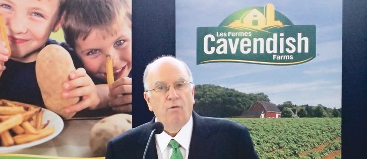Robert Irving, president of Cavendish  Farms, announced Dec. 12 that his company plans to build a $350 million frozen potato processing plant in Lethbridge.  |  Barb Glen photo
