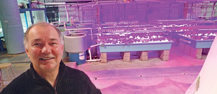 Dr. Nick Savidov says aquaponic systems, which can operate with zero waste, are the way of the future for world food production. Savidov is a senior research scientist at Lethbridge College now, but has been working on aquaponics for many years.  |  Barb Glen photo