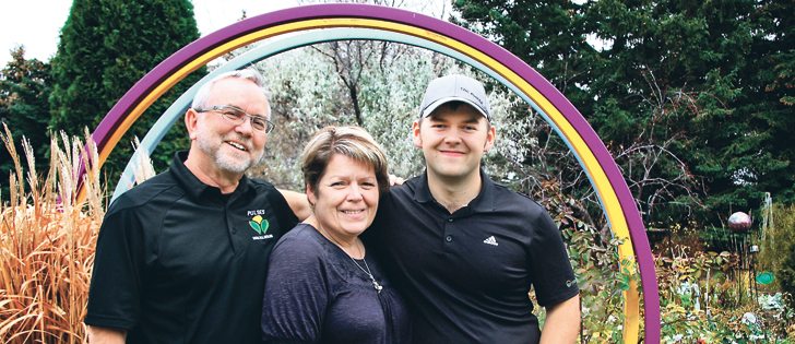 Lee, left, and Laurie Moats are confident their son, Joshua, will continue to improve the land and keep the  the family farm near Riceton, Sask., sustainable in the future.  |  Karen Briere photo