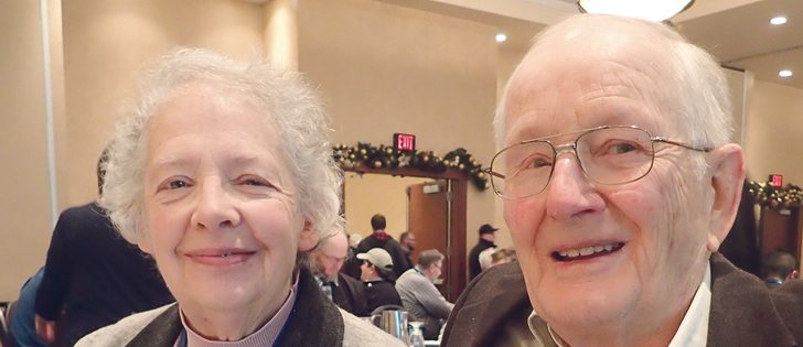 John Bocock, with his wife Jenny, were presented with the Dairy Industry Achievement Award for their family’s contributions to the industry for almost a century.  |  Barb Glen photo