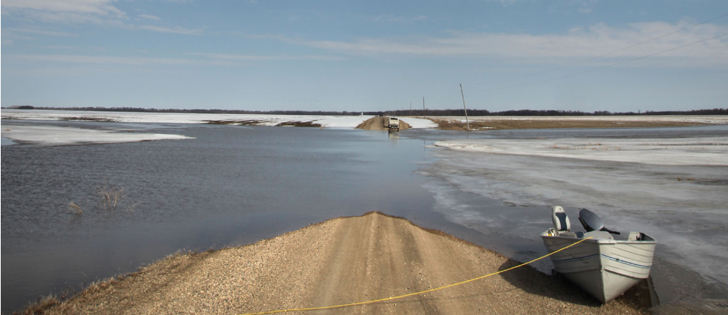 Soils in Manitoba were saturated going into the winter and multiple snowstorms hit the province in December. Conditions are right for major flooding if events such as late spring blizzards or heavy rain during snowmelt occur. | File photo