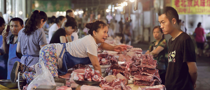 China’s per capita pork consumption leads the world.  |  Reuters photo