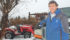 Gordon Saunders uses a small tractor for chores and installed fencing to keep wildlife from damaging crops at his farm near Windermere, B.C. | Karen Morrison photo