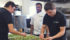 Chef Samarath Rajapaksa, centre, checks on crew members Craig Holloway and Will Medin as they prepare beef canapes for the appetizer course for a Canada Ag Day mixer at Willow Lane Barn, east of Olds, Alta.
| Brenda Kossowan photo