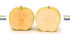 Rather than introducing a foreign gene, scientists silenced the enzyme that causes browning to create a non-browning apple , shown on the right. | File photo