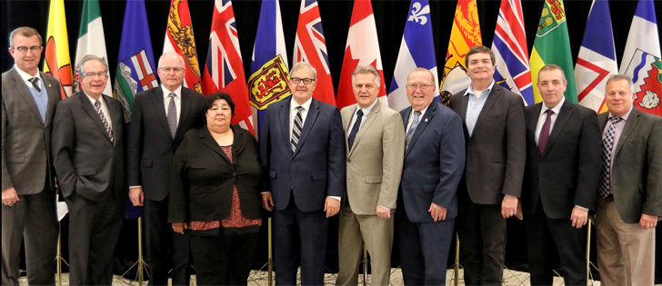 Most of Canada's agriculture ministers met in Ottawa May 10 for their last meeting before they are expected to sign the next five-year agricultural policy agreement. | Photo via Twitter/@L_MacAulay