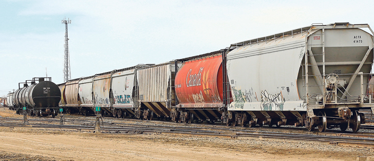 Crops, oil and other commodities could be moved by rail from a proposed logistics hub that local investors are planning for an area near Weyburn, Sask.  |  File photo