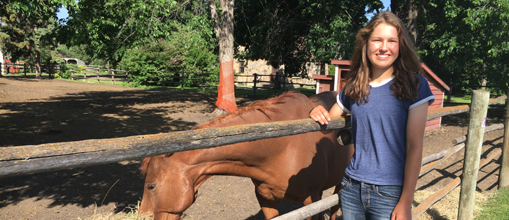 Lilian Axten, a former Green Certificate Program student, participated in today’s announcement that agriculture courses offered through the program will now be free.  |  Mary MacArthur photo