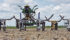 Metal worker Ron Armstrong used Railway spikes, slices of rail and cultivator springs to build a herd of longhorn cattle. | Brenda Kossowan photo
