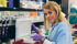 Pamela Hind, a Canadian Animal Genetic Resources research technician, works in the organization’s laboratory in Saskatoon. | Agriculture Canada photo