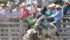Nick Tetz of Calgary scored the highest score of 80 during the bull riding event. | Mike Sturk photo