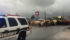 Police moving cattle to higher ground just outside Dayton, Texas. | Photo via www.twitter.com/@Harri8t