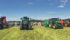 The haying demonstration at Canada’s Outdoor Farm Show brought out the best in round baling gear. Good weather allowed for hay drying, which producers said they hadn’t had all summer. | Michael Raine photo