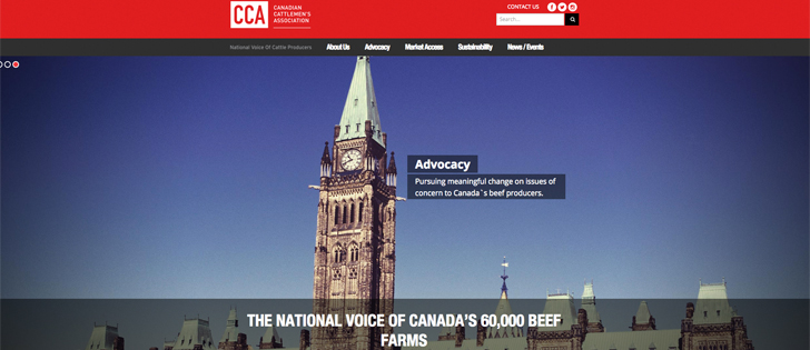 The Canadian Cattlemen's Association is just one of the farm groups that have joined the Coalition for Small Business Tax Fairness fighting the proposed tax changes. | Screencap via www.cattle.ca