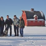 Nicholas, left, Colleen, Keegan, Nick and Anne Milkovich represent three generations on their farm near Rycroft, Alta. | Jeremy Simes photo