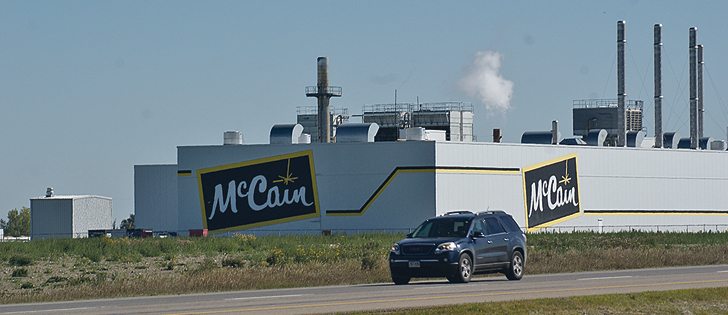 McCain’s french fry plant at Coaldale, Alta., which is undergoing a $1 billion expansion, is part of Canada’s food production and processing industry that makes up 6.7 percent of Canada’s economy.  |  File photo
