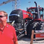 Mitch Kaiser of CaseIH saw the company’s new CVX Drive transmission draw a large crowd of producers at this year’s Farm Progress Show in Decatur, Illinois. | Michael Raine photo