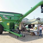 By eliminating the bend, the knuckle and the soft-start rubber, the Xtended-Reach auger can be firmly fixed to the cart body and the auger is driven directly from the gearbox. | Robin Booker photo