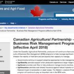 The panel will advise the team of federal and provincial officials who are reviewing BRM programs to determine their effectiveness. | Screencap via www.agr.gc.ca