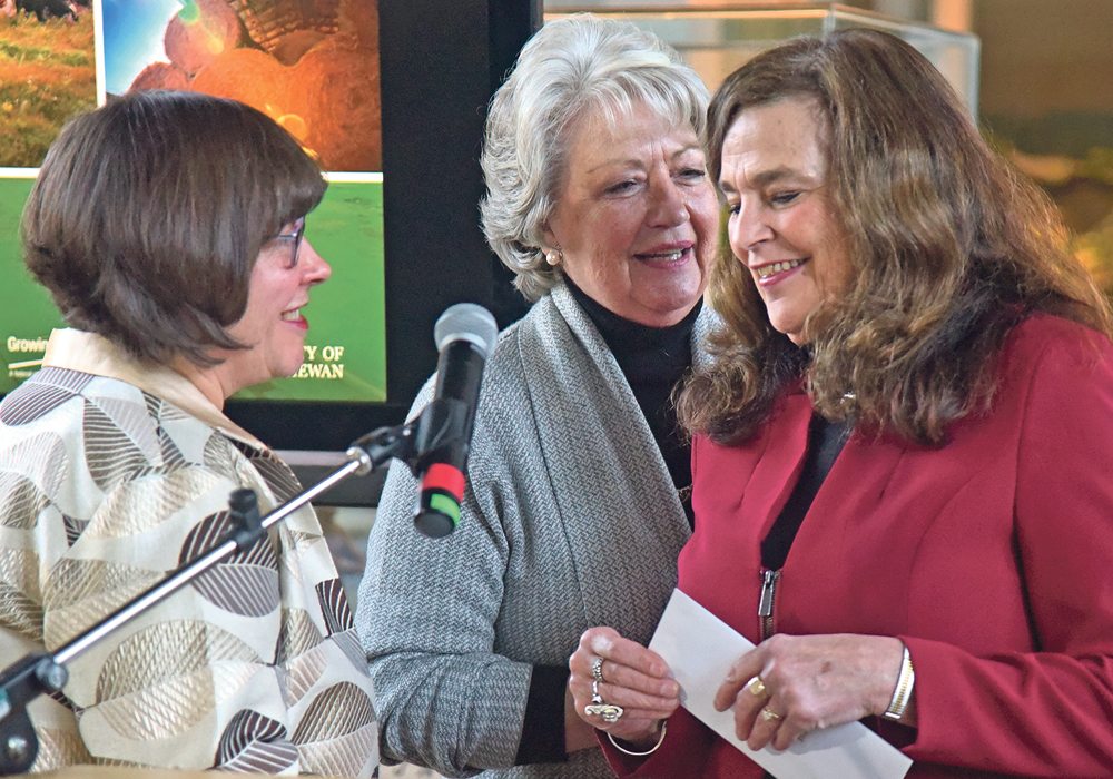 Mary Buhr, right, dean of the University of Saskatchewan’s agriculture college, has come under fire for accepting funding from A&W executives.  |  File photo