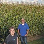 David MacMillan, left, and Norm Lamothe started Deveron 2 1/2 years ago and have seen some large partners come on board, including Climate Corp. The drone services company provides producers with a fee-for-service aerial imaging and data coverage of their fields. | Michael Raine photo