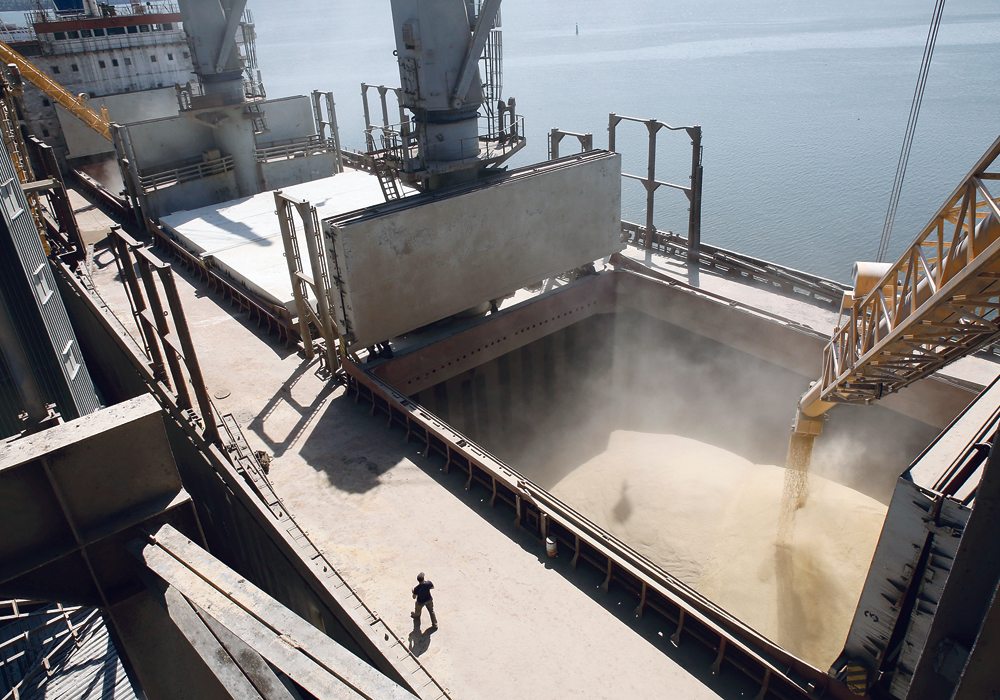 Black Sea wheat exports, such as from this Ukrainian port in 2013, is getting its own futures contract in Chicago.  | REUTERS/Vincent Mundy photo