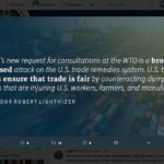 "Canada’s new request for consultations at the WTO is a broad and ill-advised attack on the U.S. trade remedies system," U.S. Trade Representative Robert Lighthizer said in a statement. | Screencap via Twitter/@USTradeRep