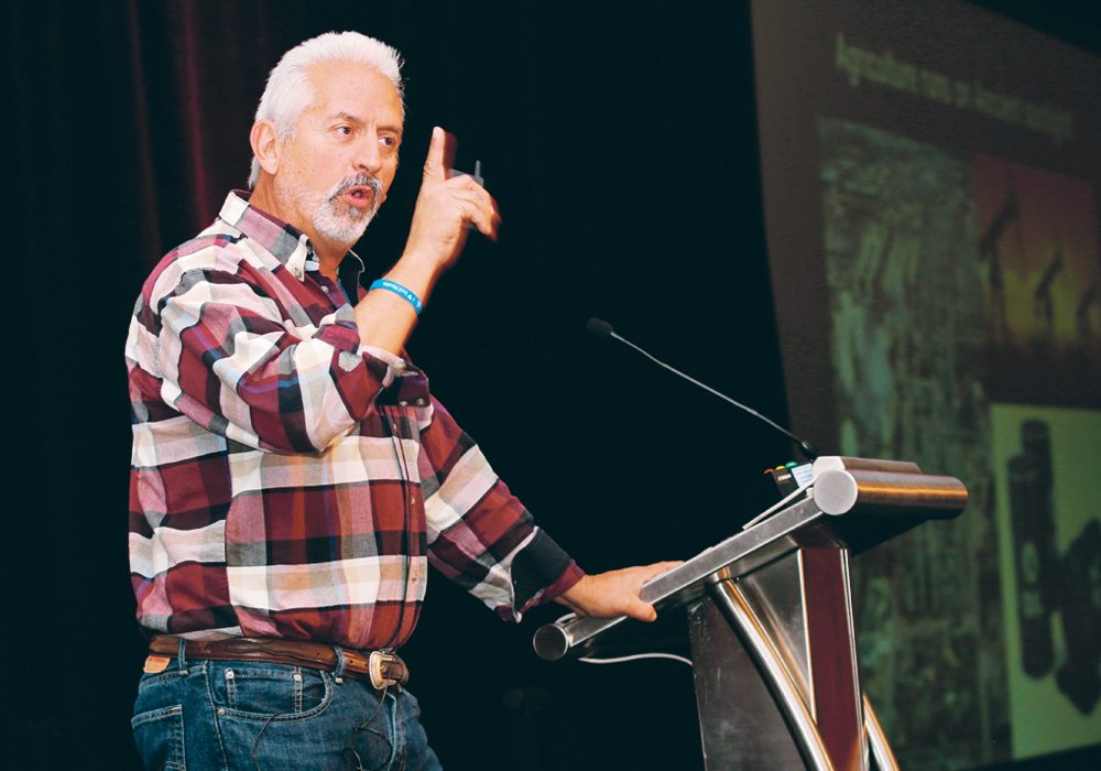 Soil scientist Ray Archuleta told producers during the Western Canada Conference on Soil Health and Grazing early last month how they can improve their soil.  |  Jeremy Simes photo