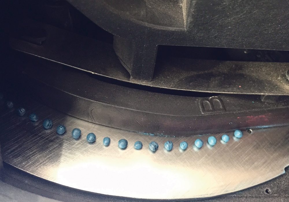 The new Maestro SW Canola-Ready Technology kit includes stainless steel discs plus metering components for small seed crops.  The kit is designed to allow quick change between regular row crops and canola.  It fits all Maestro SW planters.  |  Ron Lyseng photo