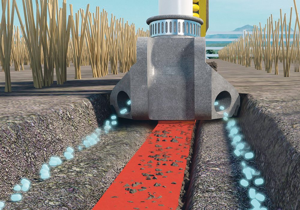 The new Technotill Version 2.0 is a dual sideband device that eliminates the tendency of the original Version 1.0 packers to pull sideways.  |  Technotill illustration